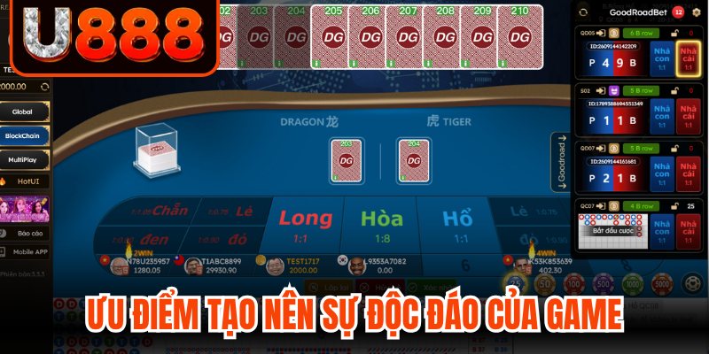 Ưu điểm tạo nên sự độc đáo của game