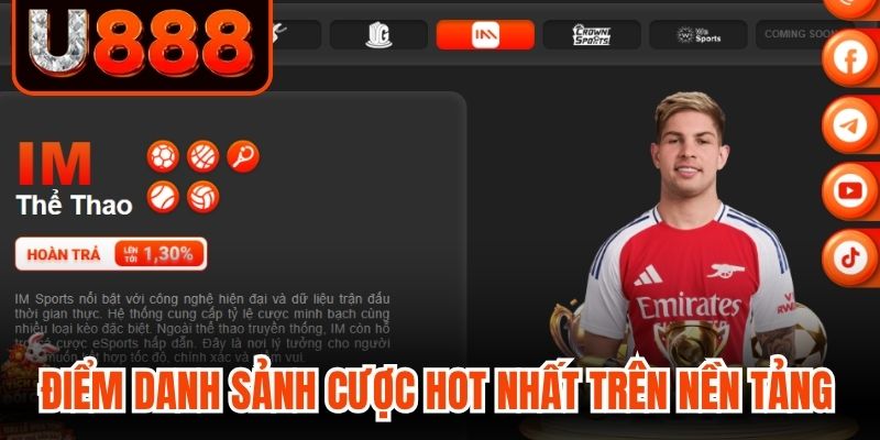 Điểm danh những sảnh cược hot nhất trên nền tảng